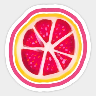 Grapefruit Slice Sticker